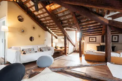 Letto o letti in una camera di Altana studio