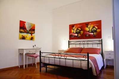 Letto o letti in una camera di Casa Bianca