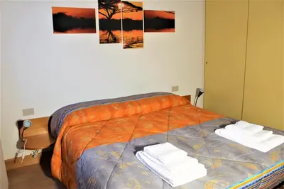 Letto o letti in una camera di Ca' Morandi