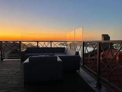 Balcone o terrazza di The Venice Penthouse and Rooftop-Terrace at Molino Stucky