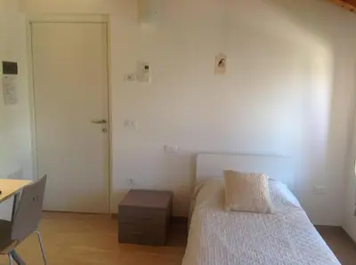 Letto o letti in una camera di Boschetto di Campagna