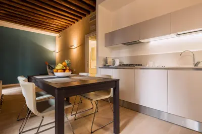 Cucina o angolo cottura di Charming Palace Corte del Teatro