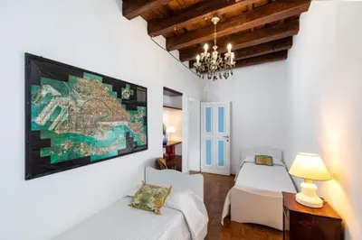 Letto o letti in una camera di Corte Rialto