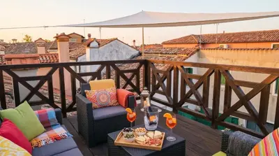 Balcone o terrazza di Casa sul Cielo di Burano