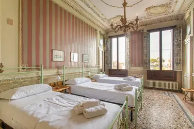Letto o letti in una camera di Casa Franca