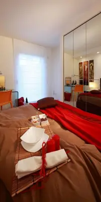 Letto o letti in una camera di Ca degli Artisti