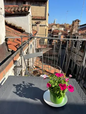 Balcone o terrazza di Romantic Rialto Apartment