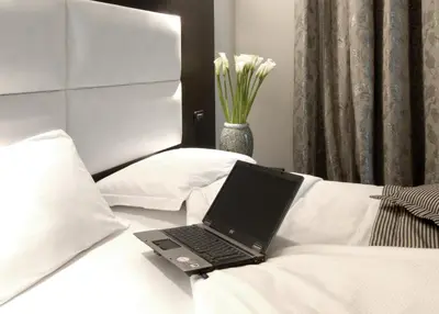 Letto o letti in una camera di Hotel Villa Pannonia