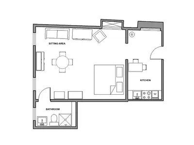 Planimetria di Ca' Badoer Attic