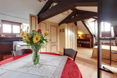 Letto o letti in una camera di Ca' Badoer Attic