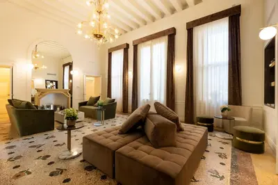 Area soggiorno di Hotel Villa Soligo - Small Luxury Hotels of the World