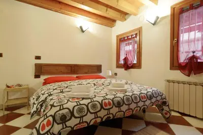 Letto o letti in una camera di Calle dei Ormesini