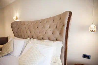 Letto o letti in una camera di Casa di Lucia