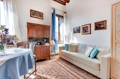 Area soggiorno di Ca' Badoer West Studio
