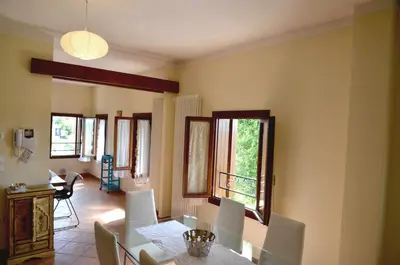 Area soggiorno di Elegante ed economico appartamento a Camposampiero