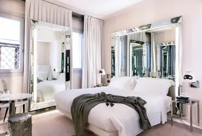 Letto o letti in una camera di Hotel Palazzina Grassi