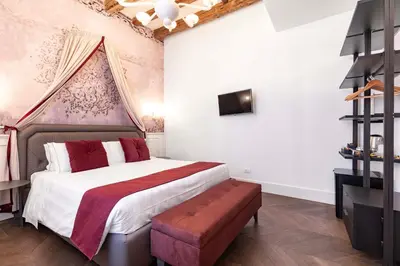 Letto o letti in una camera di Porta da mar