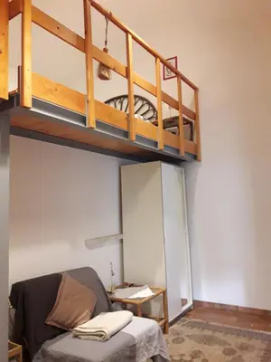 Letto o letti in una camera di Lovely hayloft - Incantevole barchessa