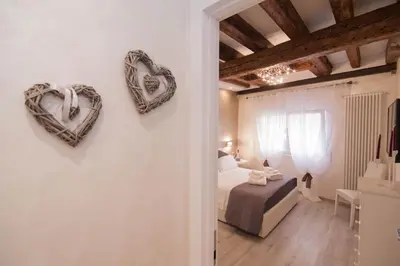 Letto o letti in una camera di Ca del Pape