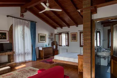 Letto o letti in una camera di Ca' delle palme