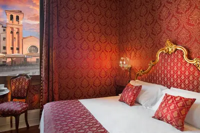 Letto o letti in una camera di Ca' Gottardi