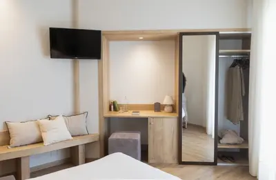 Letto o letti in una camera di Hotel Terme Leonardo