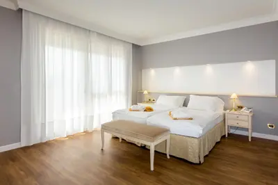 Letto o letti in una camera di Hotel Terme Leonardo