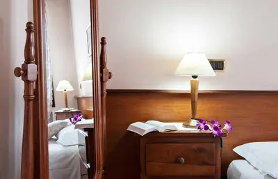 Letto o letti in una camera di Hotel Al Castello