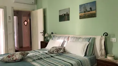 Letto o letti in una camera di Dimora Naviglio
