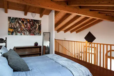 Letto o letti in una camera di Casa Lunia