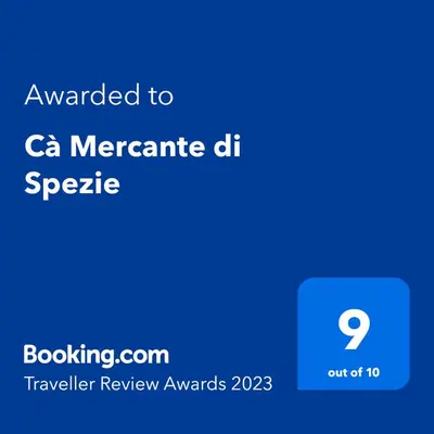Certificato, attestato, insegna o altro documento esposto da Cà Mercante di Spezie