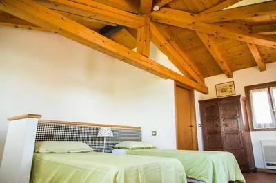 Letto o letti in una camera di Residence Valle Cavallino