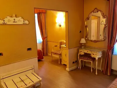 Letto o letti in una camera di Casa Burchielle