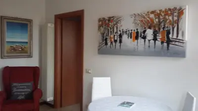 Letto o letti in una camera di alloggi Alba 1