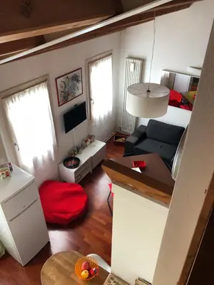 Area soggiorno di Casa vacanze Chez la Reine - holiday home Vicenza