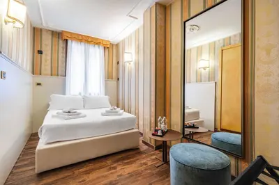 Letto o letti in una camera di Ca' Morosini