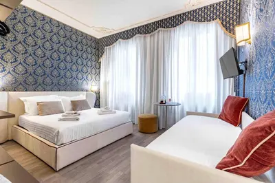 Letto o letti in una camera di Ca' Morosini