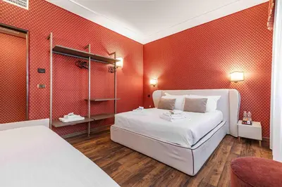 Letto o letti in una camera di Ca' Morosini