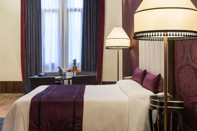 Letto o letti in una camera di Locanda Leon Bianco on the Grand Canal