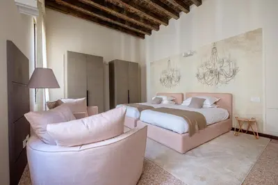 Letto o letti in una camera di Ca' Moro Salina