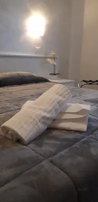 Letto o letti in una camera di Locanda Il Burchiello