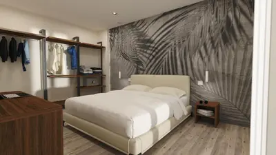 Letto o letti in una camera di Hotel Cesare Augustus