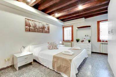 Letto o letti in una camera di Peggy Guggenheim Venice Apartment