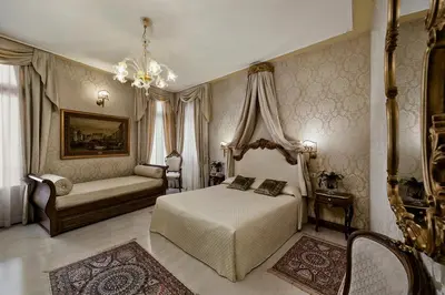 Letto o letti in una camera di B&B Ca' Bonvicini