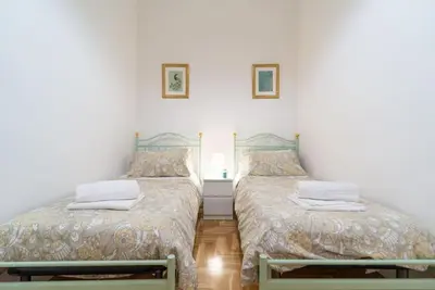 Letto o letti in una camera di Ca' sull' Acqua
