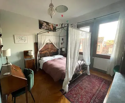 Letto o letti in una camera di B&B S.Marco
