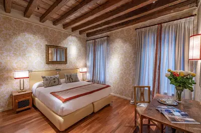 Letto o letti in una camera di Ca' Belle Arti in Dorsoduro