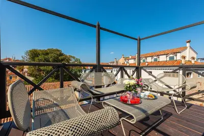 Balcone o terrazza di Ca' Della Luce Terrace in San Marco