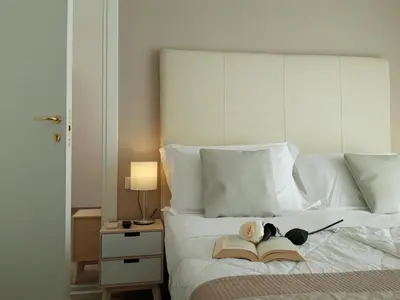 Letto o letti in una camera di Hotel Danubio