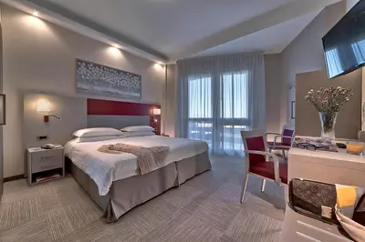 Letto o letti in una camera di Hotel Terme Antoniano